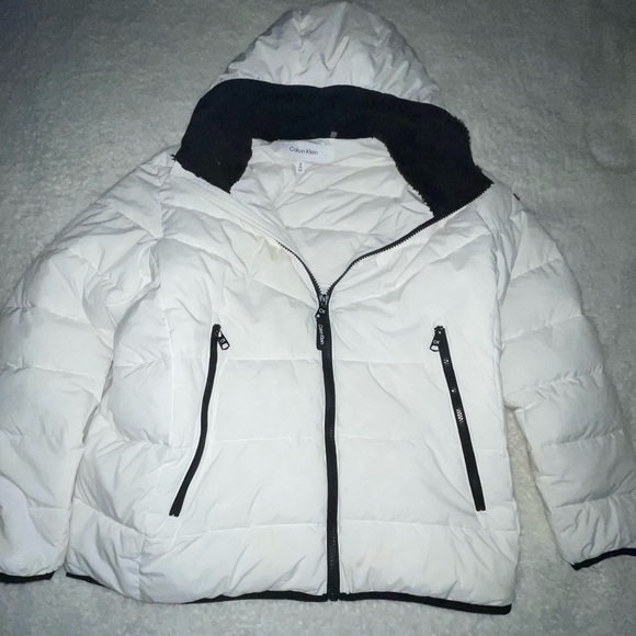 Beautiful never worn mens Calvin Klein jacket (white) size XL jacket - Picture 4 of 11